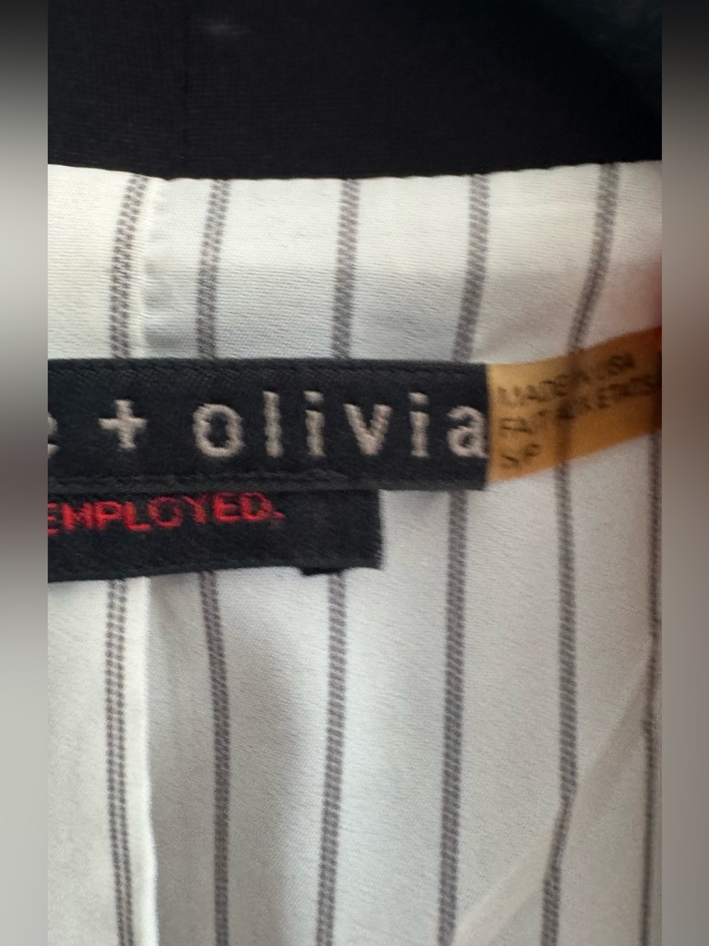 Alice + Olivia Black Employed Cropped Open-Front Blazer Size Small Petite - Picture 4 of 9